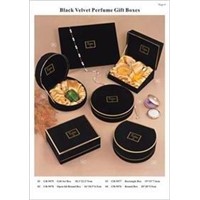 Black Velvet Perfume Gift Boxes
