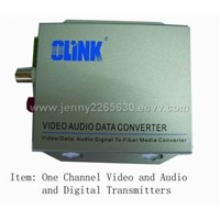 One Channel Audio andVideo and Digital Transmiter