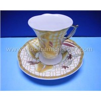 70cc Porcelain Coffee Cup and Saucer