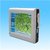 GPS navigator with built-in antenna and MP4 player