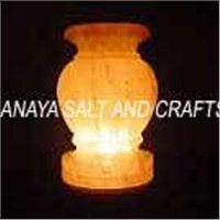 Cylinder Salt crystal lamp