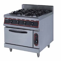 Gas Range with 4- Burner &amp;amp;Electric Oven