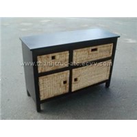 wicker cabinet - 010