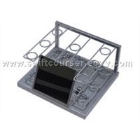 8 Golf Clubs Display Stand - Circle Shaped Wire Base