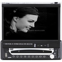 One DIN in-Dash Motorized Car DVD Player with 7-inch TFT-LCD Monitor