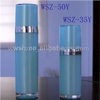 round acrylic airless pump bottle and lotion bottle