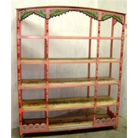 Painted book shelf- large
