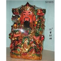 Porcelain Figurine - Chinese Money God (S11815)