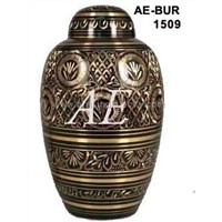Brass Cremation Urn (Radiance Engraved) !