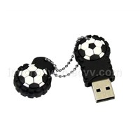Football Rubber USB Flash Drive