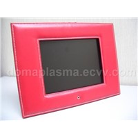 10.4&amp;quot; Digital Photo Album w/ Red Leather Frame and 512MB Built-in Flash Memory