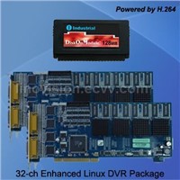 Linux PC DVR with 32 channels 960fps CIF/D1 recording