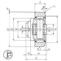 WD Brand Combined Bearing for material handling system