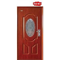 Double inner and outer decorative frame security door