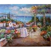 garden oil painting