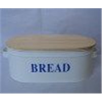 Bread Box with Wooden Lid (SUN-032)