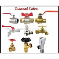 brass bibcock and valves