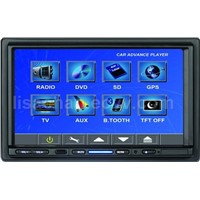 TWO DIN 7"Touch Screen DVD with Bluit-in GPS+SD Card-reader+USB Port + Radio + TV Tuner+B