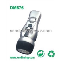 4in1 crank dynamo flashlight Dm676