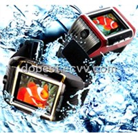 Verry Nice Waterproof Watch Mobile Phone with Gold
