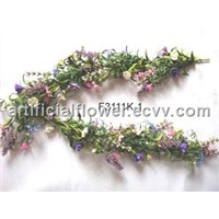 artificial flower bine,floral garland,spring garland,foam garland