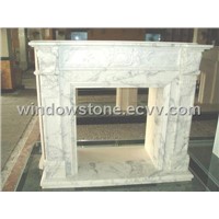 White Marble Carving Fireplace