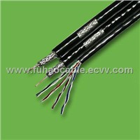 Double RG6 Quad cable with CAT5E