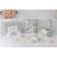 wedding guest books flower girl baskets pen set pen holder ring bearer pillows