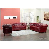 Italian classic leather sofa