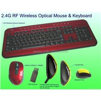 2.4Ghz wirless digital mouse and keyboard COMBO
