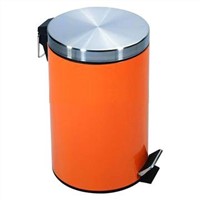 5Lpedal trash can with flat lid