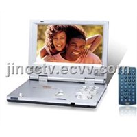 7'TFT LCD portable DVD player with USB port 1/3 card reader