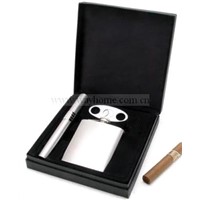 Cigar Gift Set with Hip Flask