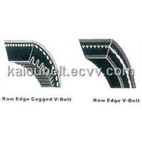 raw edge v-belt