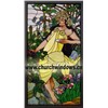 Stained Glass Windows & Panels with Hand Painted Portrait (Summer)