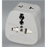 WASDB Univeral Safety Travel Adapter w/ 2-pin Universal Socket Series