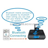 bluetooth /iphone/ipod /Alarm clock speaker