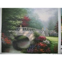 Garden Scenery Oil Painting (FJDC0040)