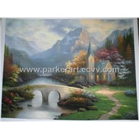 Garden Scenery Oil Painting (FJDC0046)