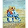 Person Beach Kids Oil Painting (stxh0023)