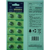 0% Hg SR44/SG13 button cell battery