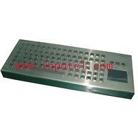 83 keys desktop metal keyboard with touchpad