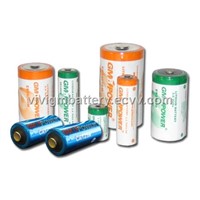 Cylindrical lithium thionyl chloride batteries