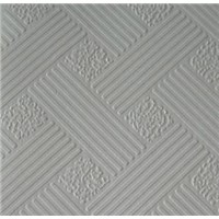 PVC Laminated Gypsum Ceiling Tile, Backing with Aluminum Foil