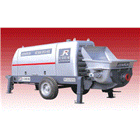 Trailer-mounted conrete pump