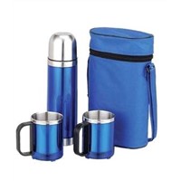 flask gift set/stainless steel bottle/coffee cup/thermos/auto mug