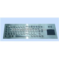 metal industrial keyboard with touchpad