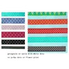 Polyester Ribbon or Grosgrain with Dots or Small Flower Imprinted
