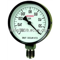 Refrigerant ammonia pressure gauges