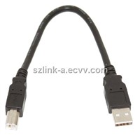 Black UltraFlex A to B USB Device Cable